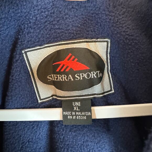 Sierra Sport Green Fleece Full Zip Jacket "Saranac" Size XL - Picture 6 of 8